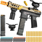 Submáquina de juguete de bala suave, pistola de juguete de proyección, pistolas de espuma realistas, dardos falsos para patio trasero, juego de disparos al aire libre para niños, adolescentes y