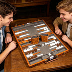 Juego de backgammon de viaje para adultos, juego de mesa clásico con