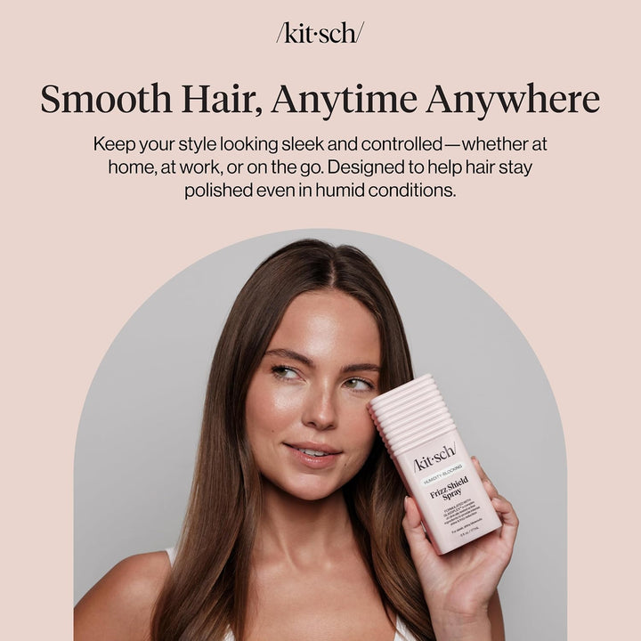 Kitsch Frizz Shield - Spray para el cabello con control de encrespa...