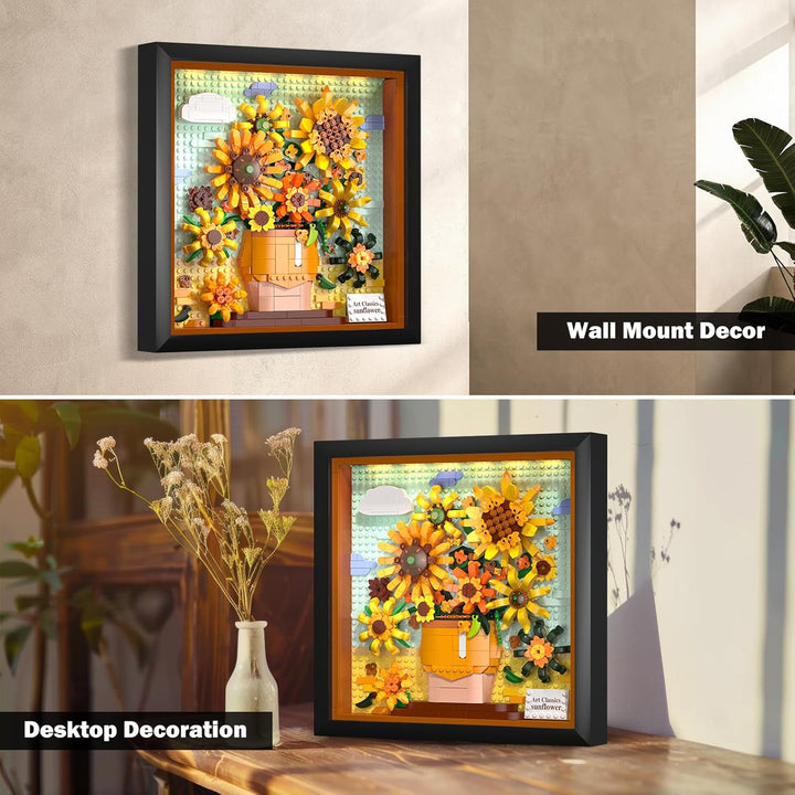 HOGOKIDS Juego de construcción de flores y girasoles con