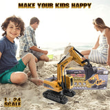 Onadrive Juguete de excavadora de construcción, camión excavador de...