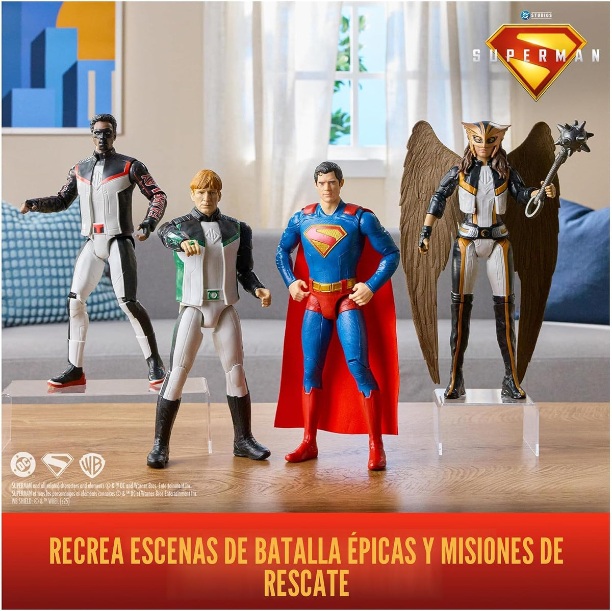 DC Comics - Juego de figuras de acción, 12 pulgadas, paquete de 4
