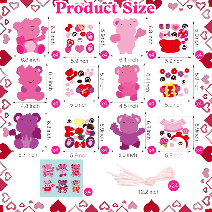 STEFORD 24 kits de manualidades de San Valentín para niños