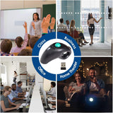 EIGIIS Ratón USB de mano ergonómico Trackball 2.4G Ratones DPI de v...
