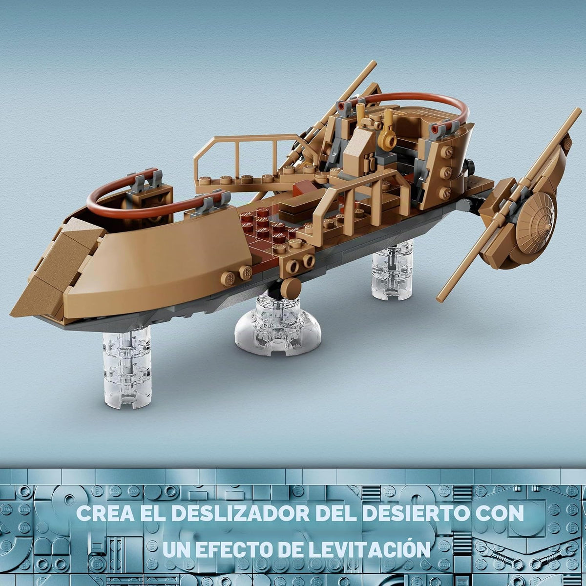 LEGO Star Wars: Return of the Jedi Desert Skiff & Sarlacc Pit, juego de construcción de vehículos con minifigura Nien Nunb del 25 aniversario, juguete coleccionable para fanáticos de Star Wars, regalo