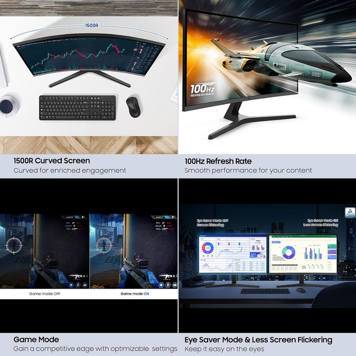 Samsung 32" S3 (S39GD) Series FHD 100Hz Monitor curvo | Samsung Vis...