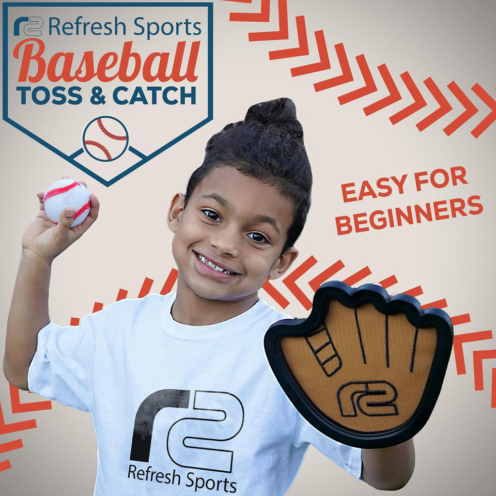 Juego de pelota para lanzar y atrapar, pelotas adhesivas fáciles de usar y guante de entrenamiento de béisbol para principiantes, paleta de juguete de alta calidad que se adapta a todos los tamaños de