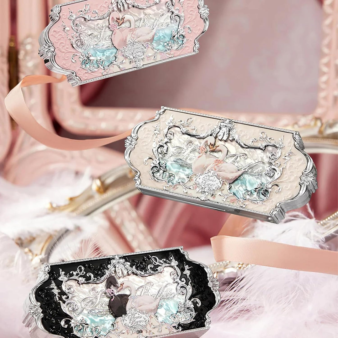 Flower Knows Swan Ballet Paleta de maquillaje de seis colores, pale...