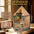 Kit de rincón de libros, kit de casa de muñecas en miniatura para