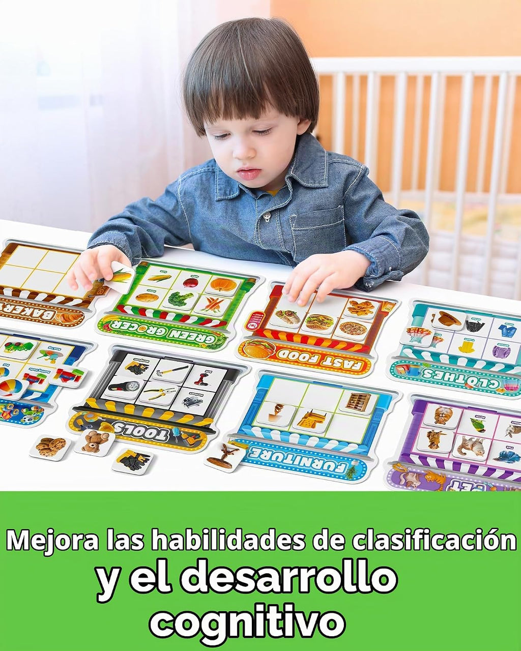 Coogam - Juguetes de clasificación magnética, juego de imanes