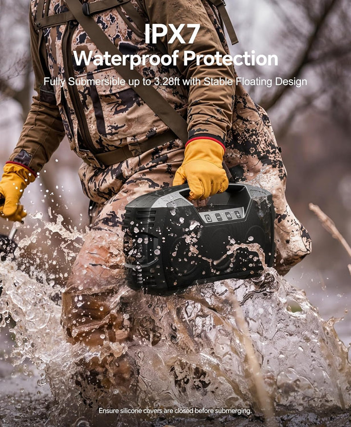 Altavoz Bluetooth impermeable IPX7, 40 W (60 pico), altavoces inalá...