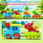Juego de tren Stay Fun para niños pequeños con vapor, música
