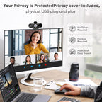 Gohero Cámara web de video Full HD 1080P