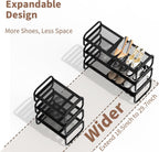 Zapatero de 2 niveles y 3 niveles, organizador de zapatos expandible para