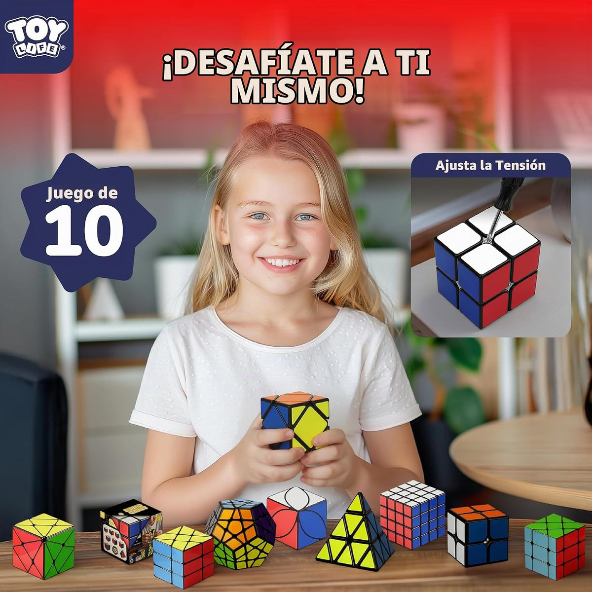 STEAM Life Juego de 10 cubos de velocidad, variedad de formas y niveles de dificultad, incluye pirámide de 2 x 2, 3 x 3, 4 x 4, espejo, megaminx y más, cubos de rompecabezas de giro suave y rápido para niños y adultos, a partir de 8 años