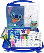 Disney Stitch Estuche de Actividades Creativas Definitivo para Niños, más de 70 Piezas para Diversión Creativa con el Favorito Stitch, Regalo para Niños y Niñas