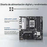 ASUS B650EM MAX Gaming WiFi AMD B650 mATX placa base, DDR5, PCIe 5....