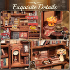 CUTEBEE Kit de rincón de libro, tienda de kimonos de Sakura japonesa, casa de muñecas en 3D, rompecabezas de madera 3D para adultos y adolescentes, decoración de estantería en miniatura, regalo ideal