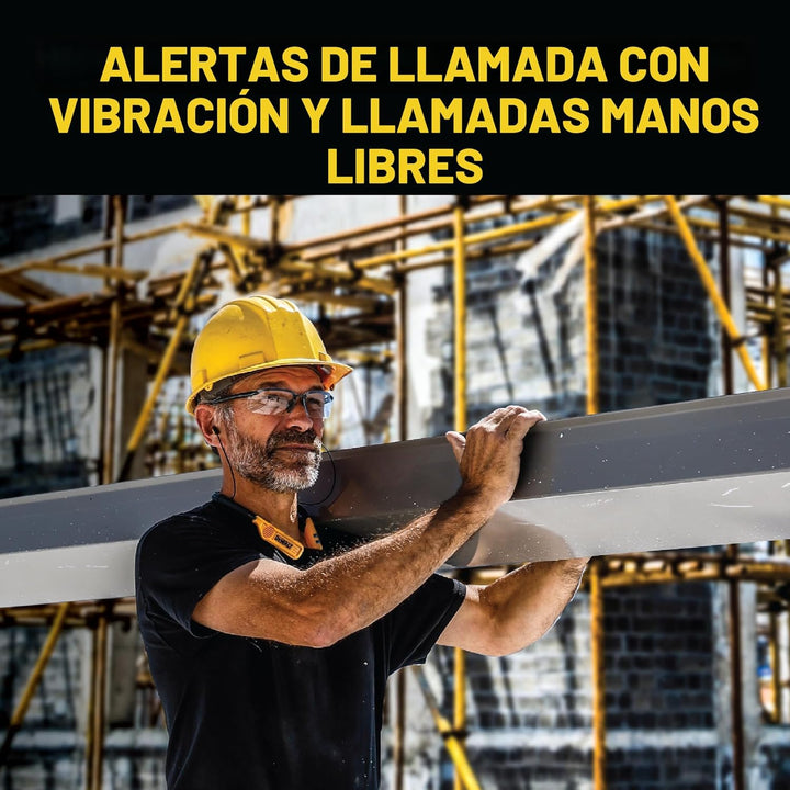 DEWALT Auriculares de cuello Bluetooth 2-en-1 de alta resistencia c...