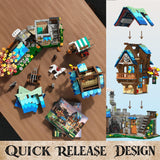 Juego de construcción medieval para adultos arquitectura
