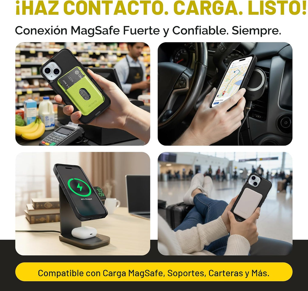OtterBox Funda MagSafe para iPhone 17e, 16e, 15, 14, 13 Commuter MagSafe