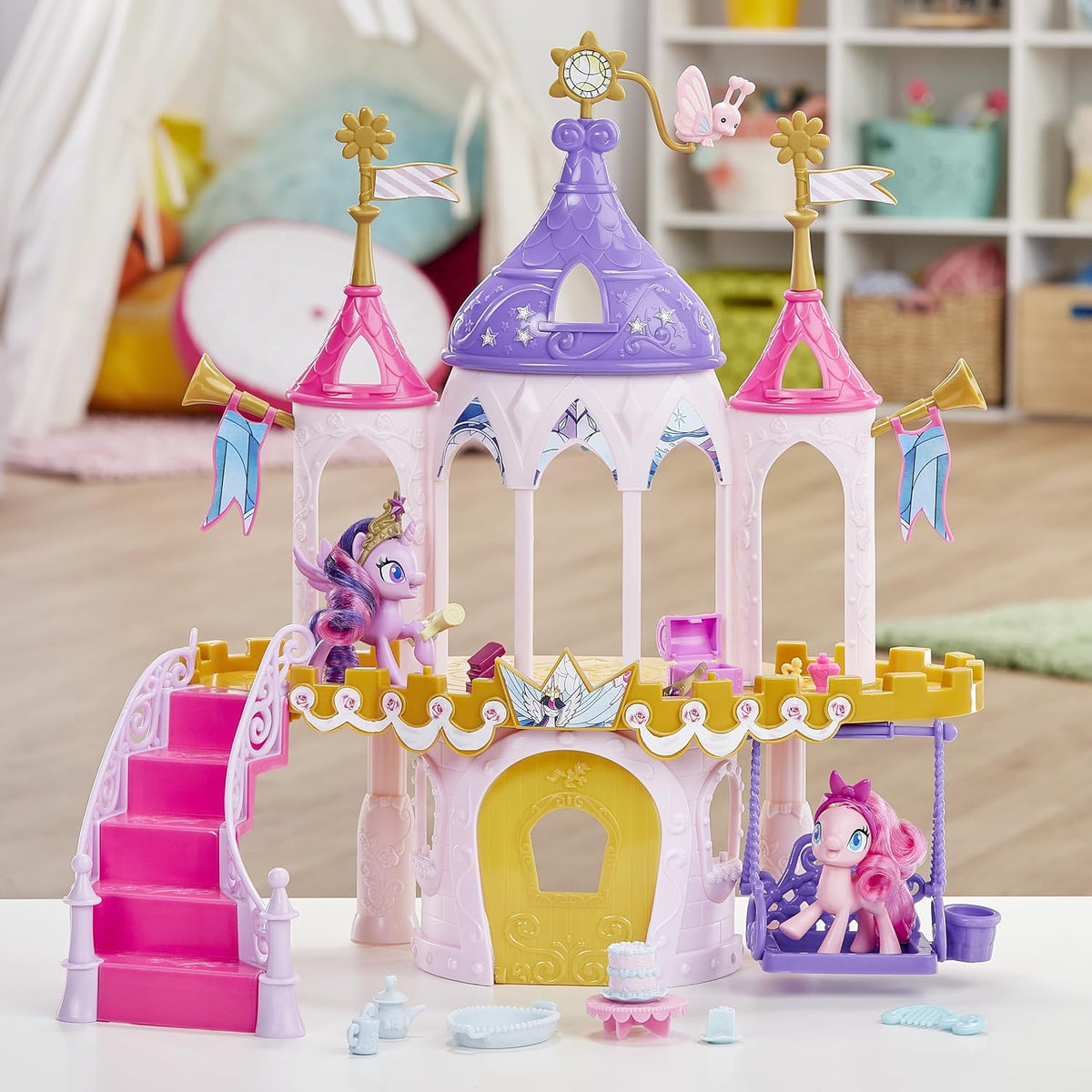 Juego del castillo de la amistad de My Little Pony Incluyendo figuras de Twilight Sparkle y Pinkie Pie (Exclusivo de Amazon)