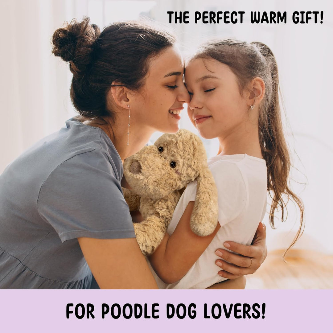 Goldendoodle - Animal de peluche para perro caniche para microondas...