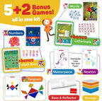 Osmo Genius Kit, Ages 6-10, 7 STEM Learning Games, Spelling & Math, iPad