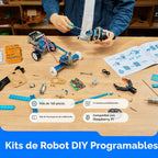 Bricolaje Makeblock, kit de robot calidad premium, 10-en-1 robot, educación, Scratch 2.0, Robot programable para que los niños aprendan codificación, robótica y electrónica