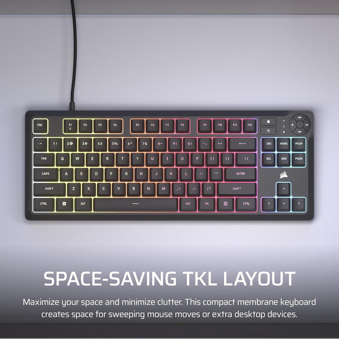 Corsair K55 CORE TKL Teclado RGB para videojuegos \u2013 Tenkeyless...