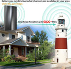 Antena de TV 6000+ millas, 8K 4K HDTV