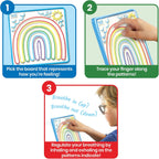 hand2mind Tableros de laberinto consciente, juguetes sensoriales táctiles para niños pequeños, artículos para aliviar la ansiedad, suministros de esquina tranquila, herramientas de regulación