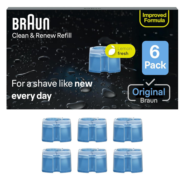 Braun Clean &amp; Renew Cartuchos de recambio CCR, solución líquida...