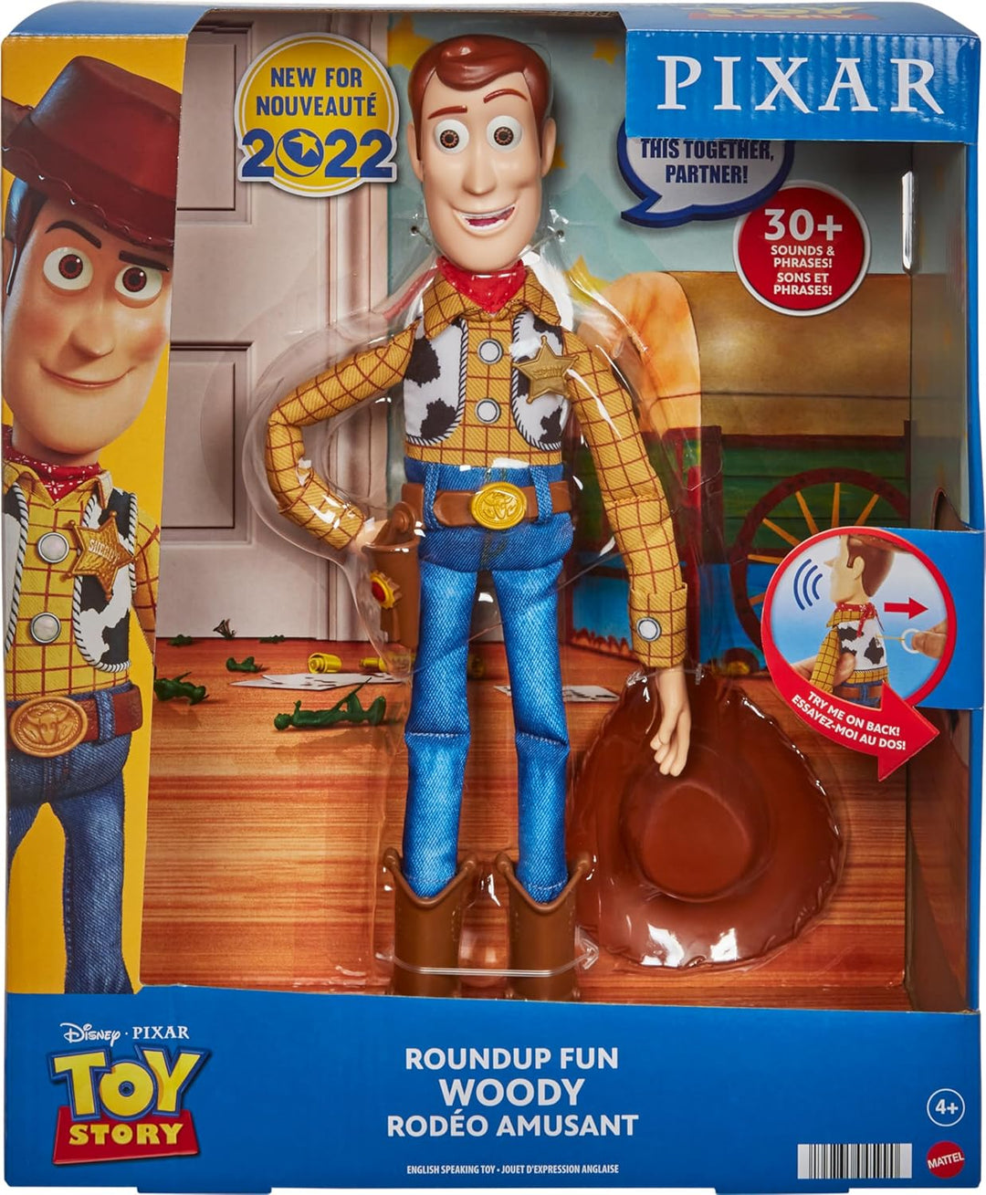 Mattel Disney Pixar Toy Story Talking Woody Figura de