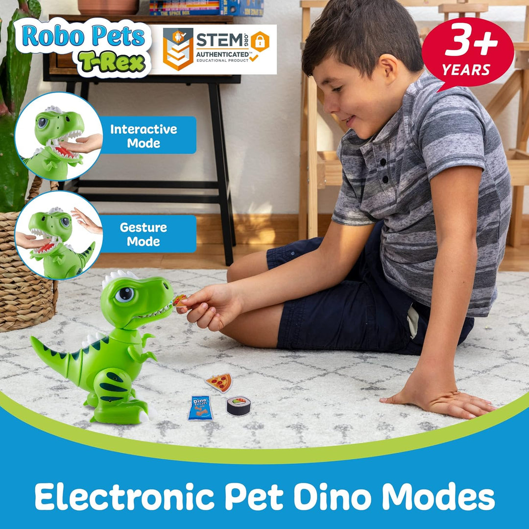 Robo Pets T-Rex - Juguete de dinosaurio para niños y niñas, robot d...