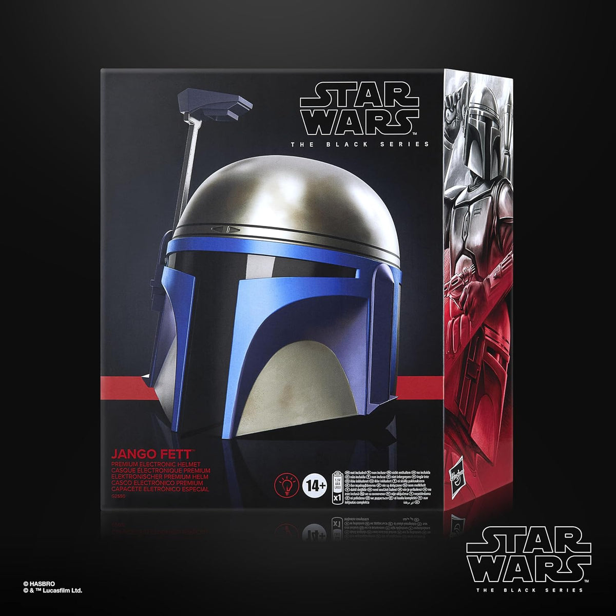 STAR WARS negro Series Jango Fett, casco de rol premium