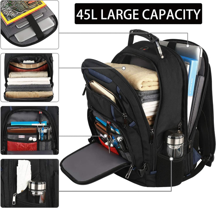 Mochila para laptop de 17.3 pulgadas para hombres y mujeres, mochil...