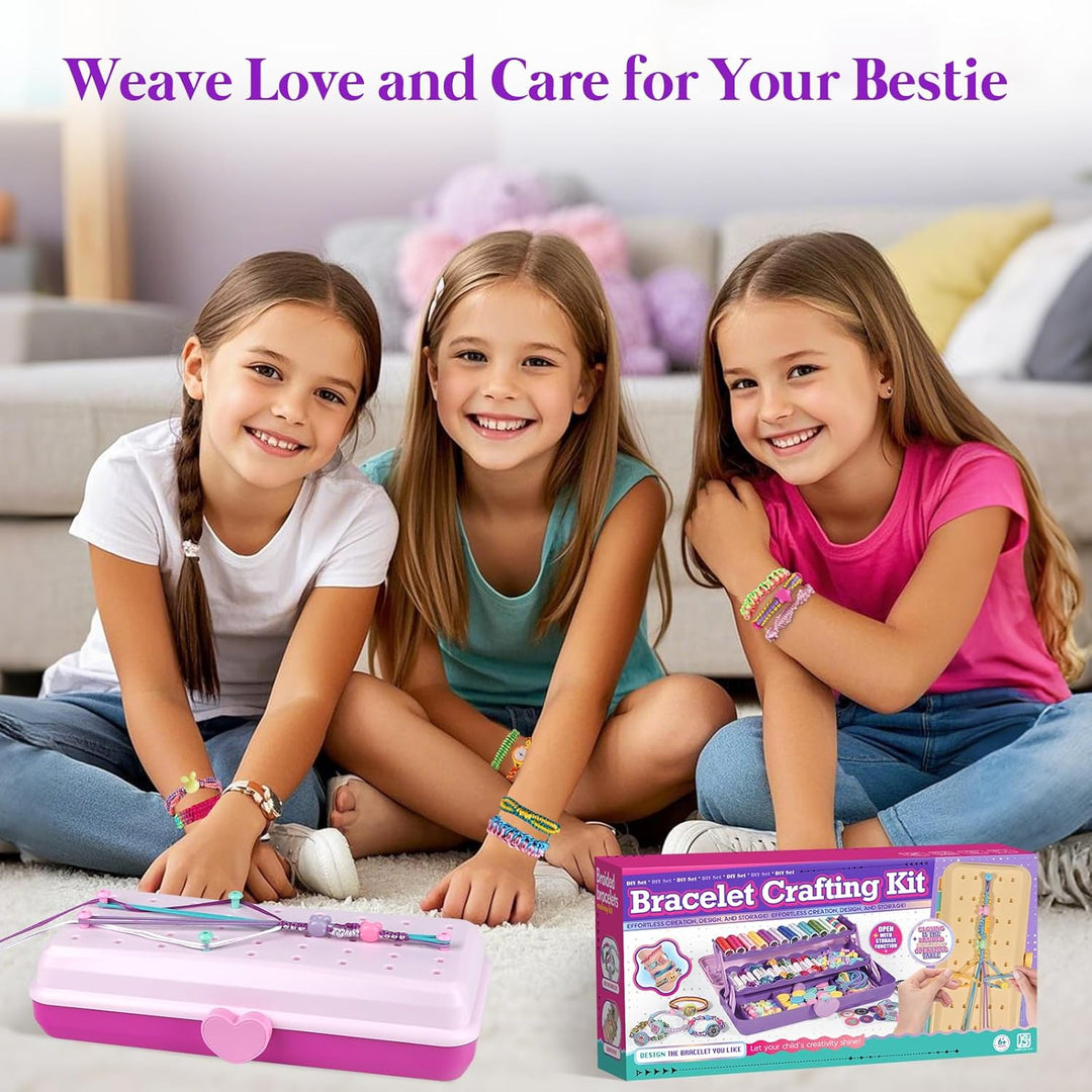 Kit para hacer pulseras de la amistad con caja de almacenamiento, p...