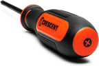 Crescent Juego de destornilladores de doble material con punta de diamante de 8 piezas con destornilladores Phillips y ranurados - CDT8PCSET