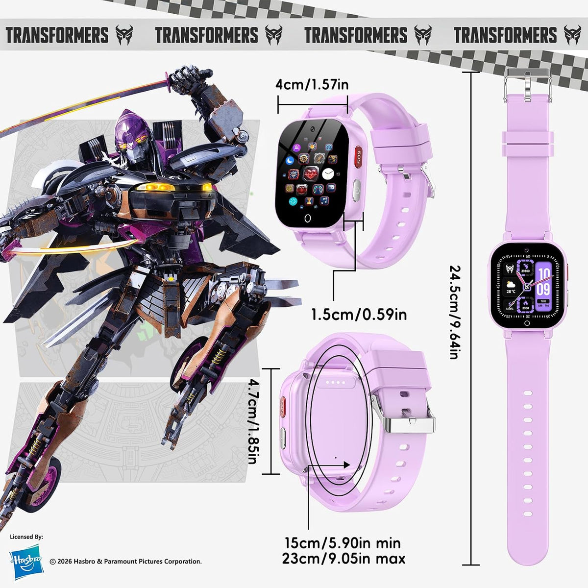 Reloj de teléfono para niños 4G con tarjeta SIM, reloj inteligente para