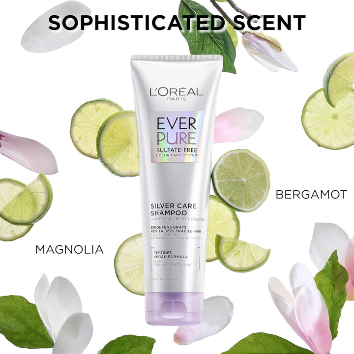 L'Oreal Paris EverPure Silver Care - Juego de champú y acondici...