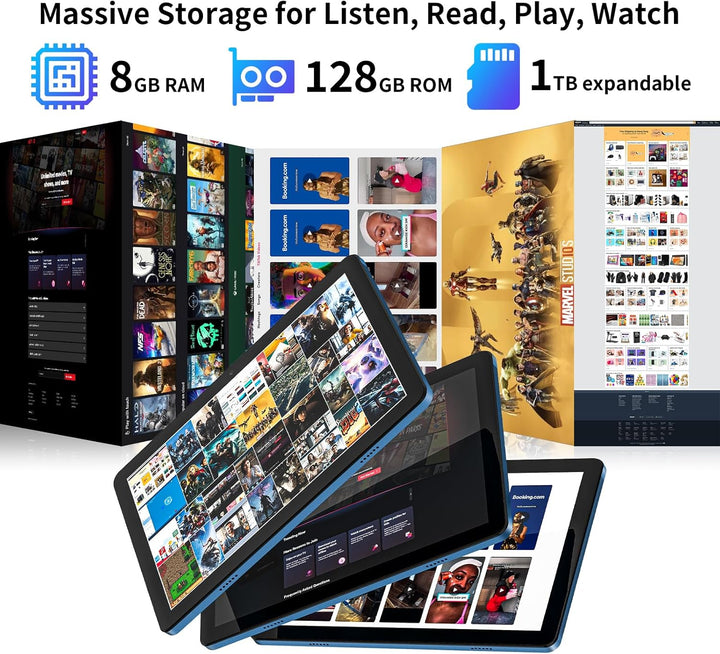 Tableta Android 15 de 10 pulgadas: Octa-Core, 8 GB de RAM 128 GB, 7...