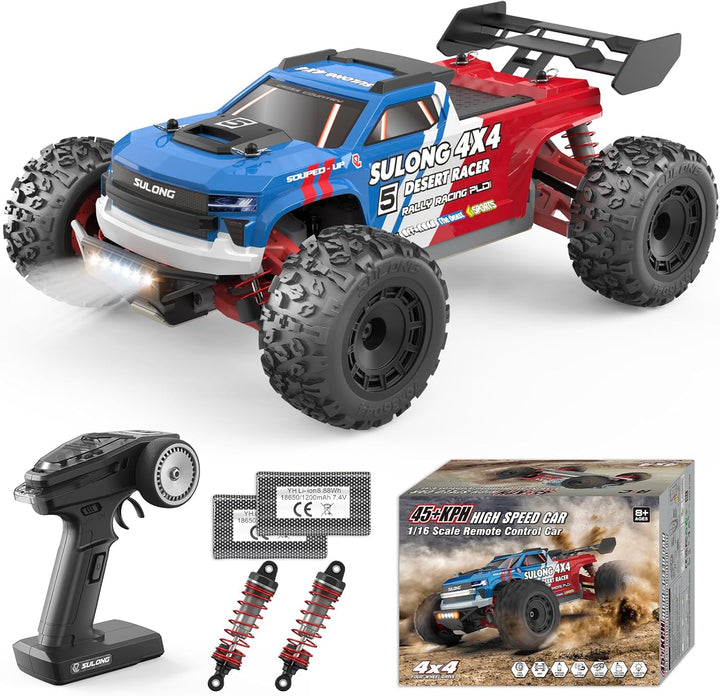 Scientoy Autos RC 1/16 de 45 KPH 4WD todo terreno de alta