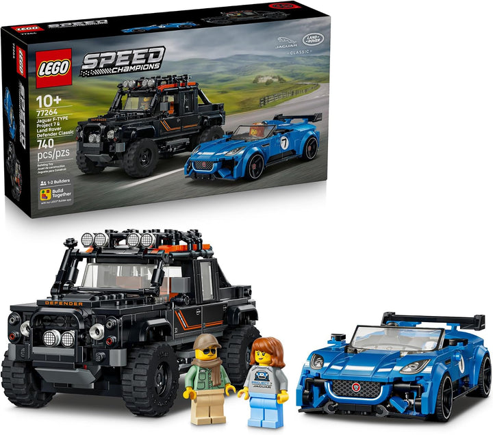 LEGO Speed Champions Proyecto Jaguar 7 y Land Rover Defender 7726...