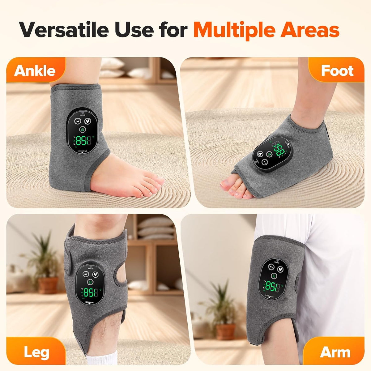 Masajeador de pies 2PCS para neuropatía, masajeador de tobillo para