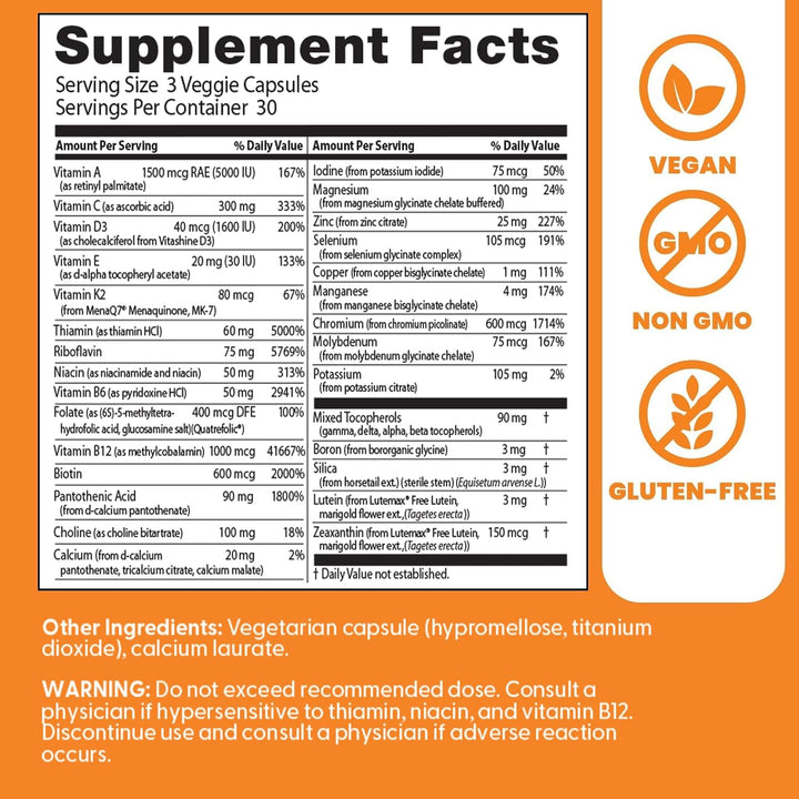 Doctor's Best Complejo mineral multivitamínico \u2013 Multivita...