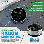 Detector de radón de Forensics Uso doméstico Sensor de