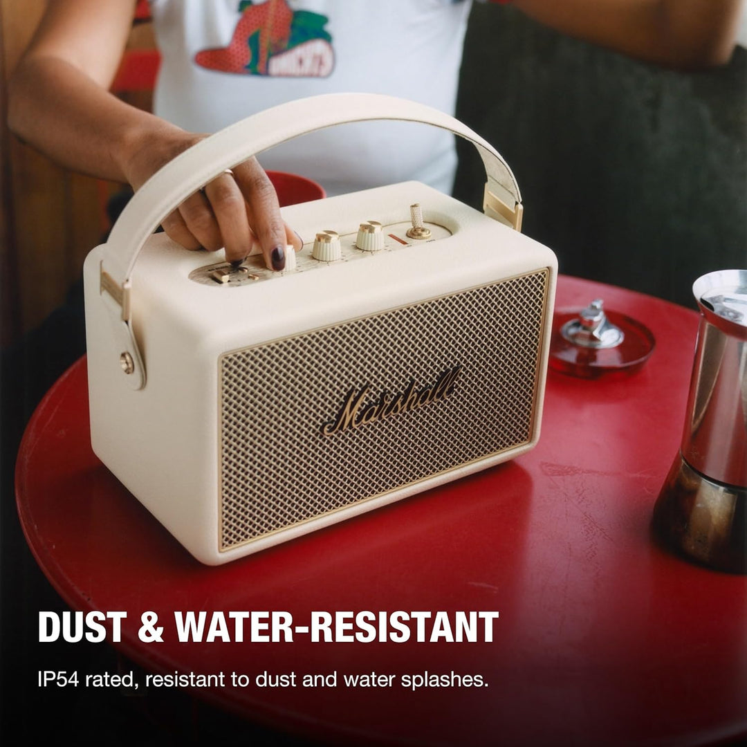 Marshall Kilburn III - Altavoz Bluetooth portátil, color crema