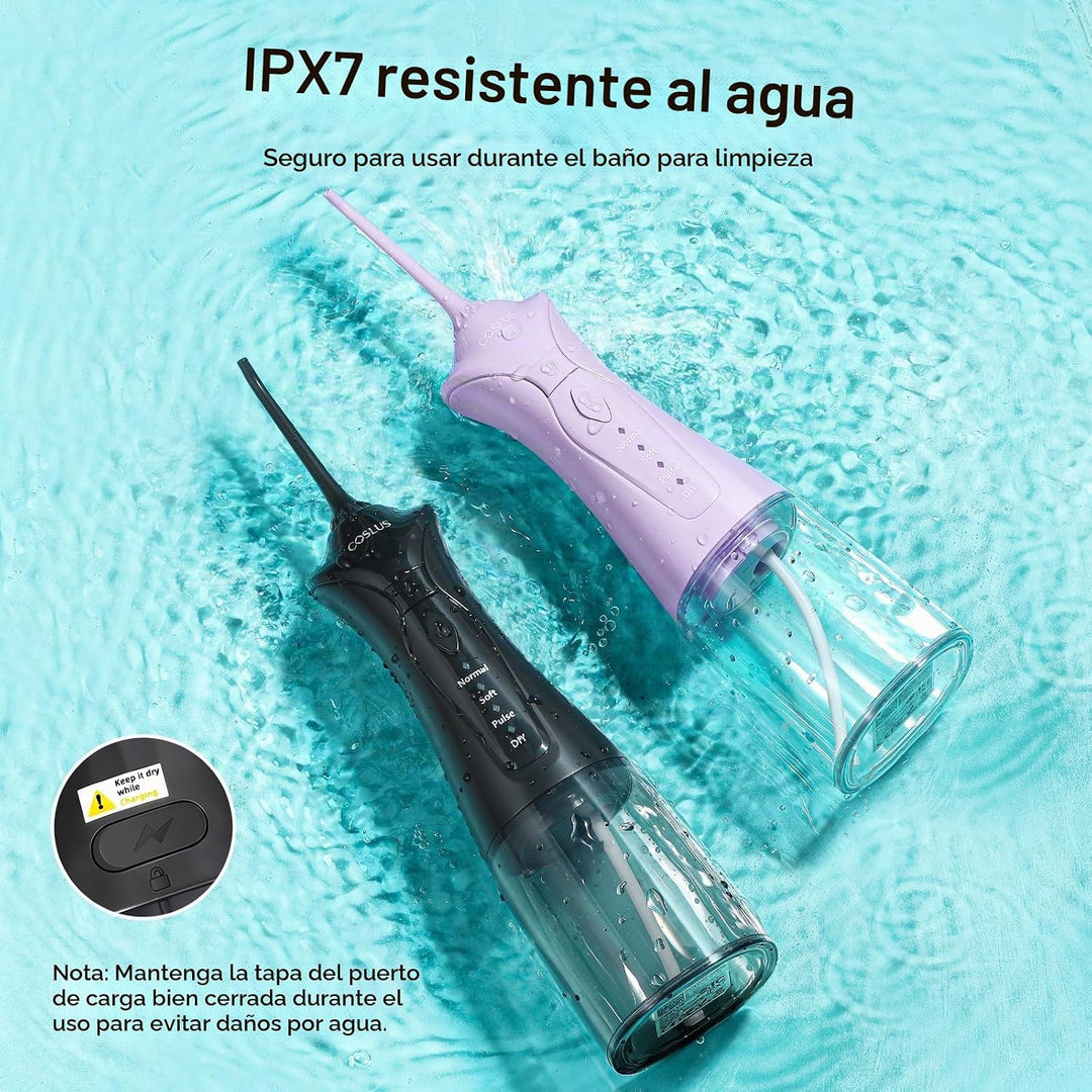COSLUS Paquete de 2 Irrigadores Dentales: Conjunto de Irrigador Den...