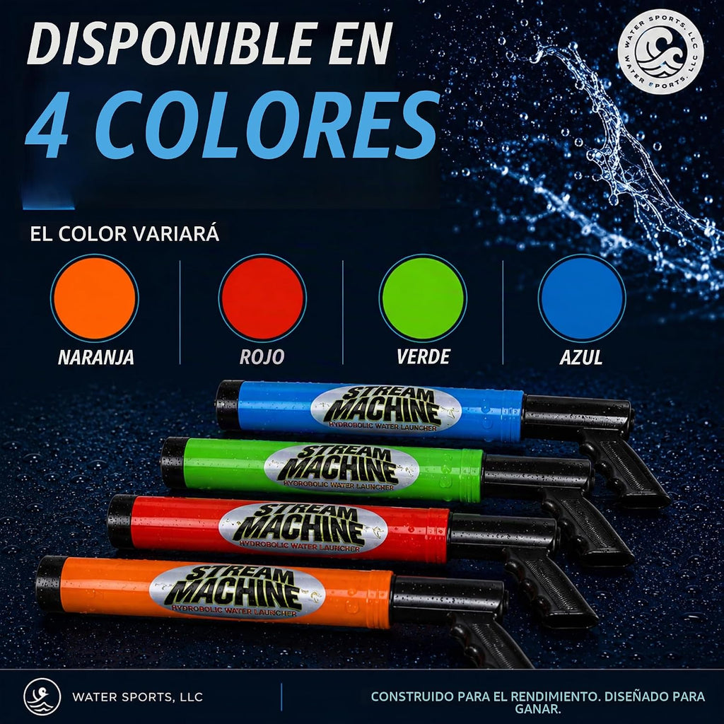 Stream Machine TL-600 Paquete de 2, lanzador de agua de largo alcance de un